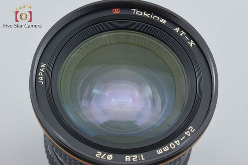 Tokina Lens (Zoom) At-X 24-40Mm F/2.8