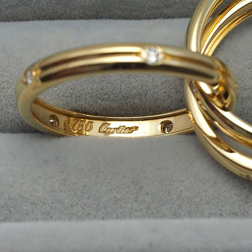 Cartier Ring 15P 52 K18Yg #191442