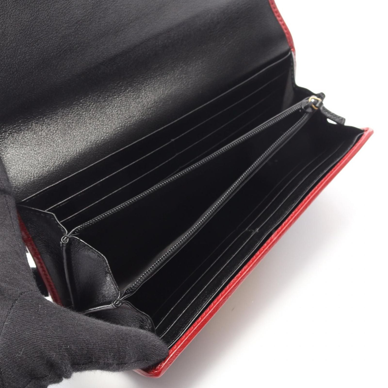 Gucci Long Wallet Gg 573809 Zip Used A