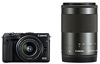 Digital Slr Canon Eos M3 Ef-M15-45Mm F3.5-6.3 Is Stm Ef-M55-200Mm F4.5-6.3