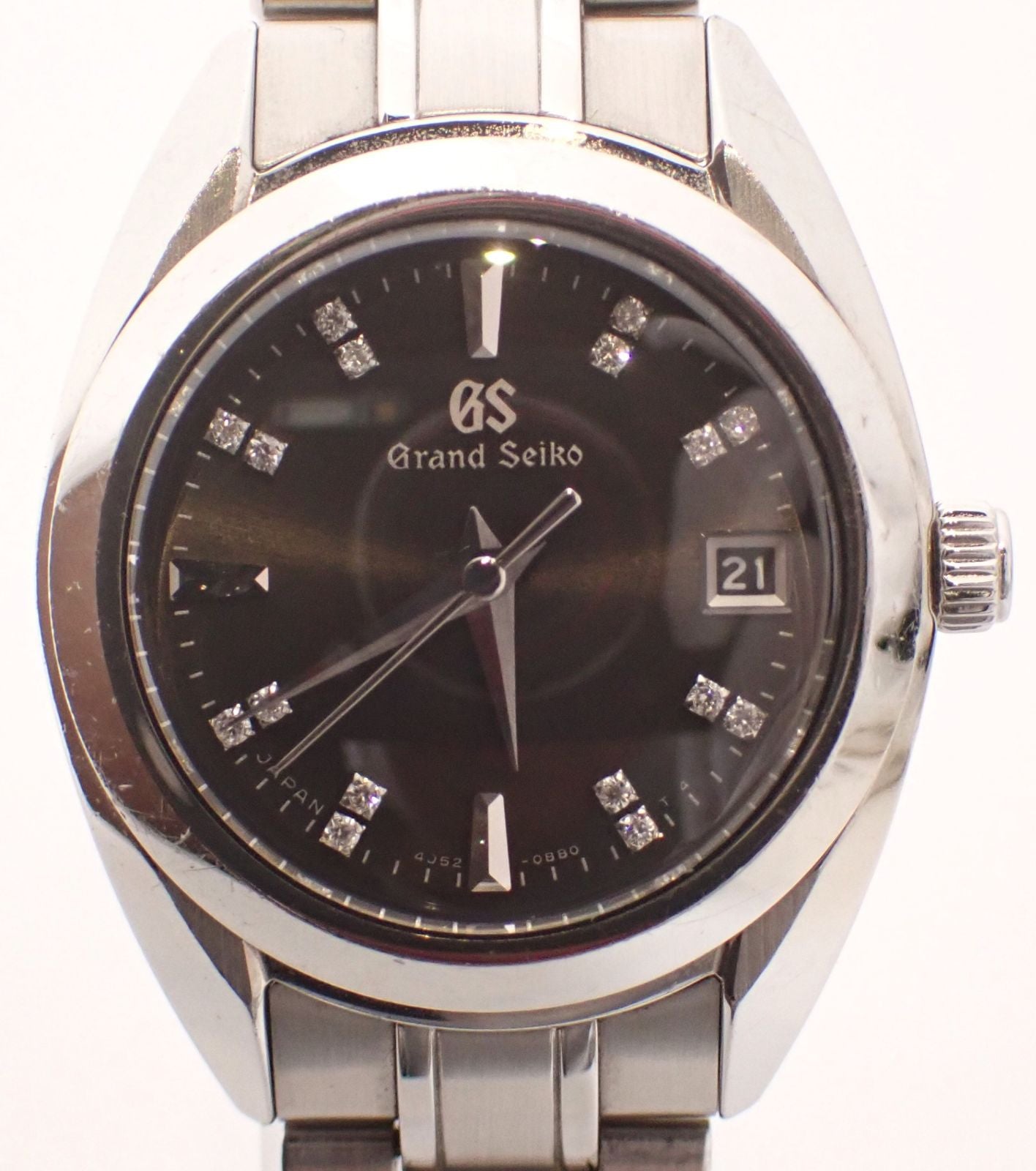Grand Seiko Watch (Quartz) 4J52-0Ac0/Stgf373 Ss Qz 26P