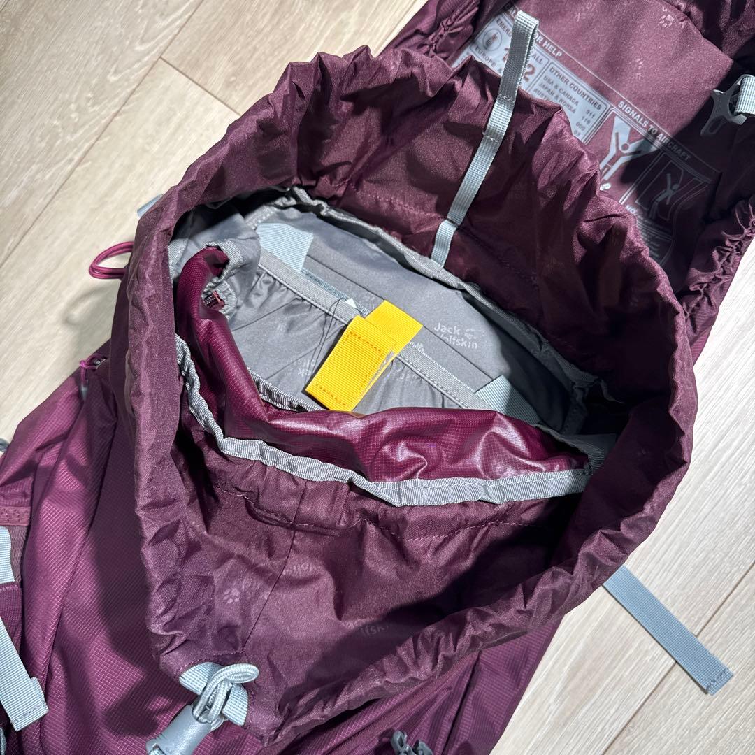Jack Wolfskin Backpack Zack Highland Trail Xt45L Red Burgundy