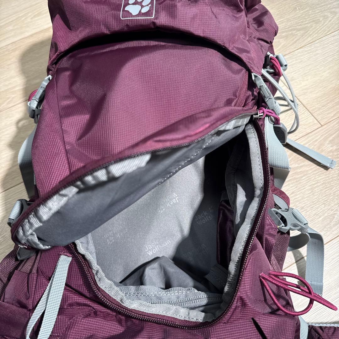Jack Wolfskin Backpack Zack Highland Trail Xt45L Red Burgundy