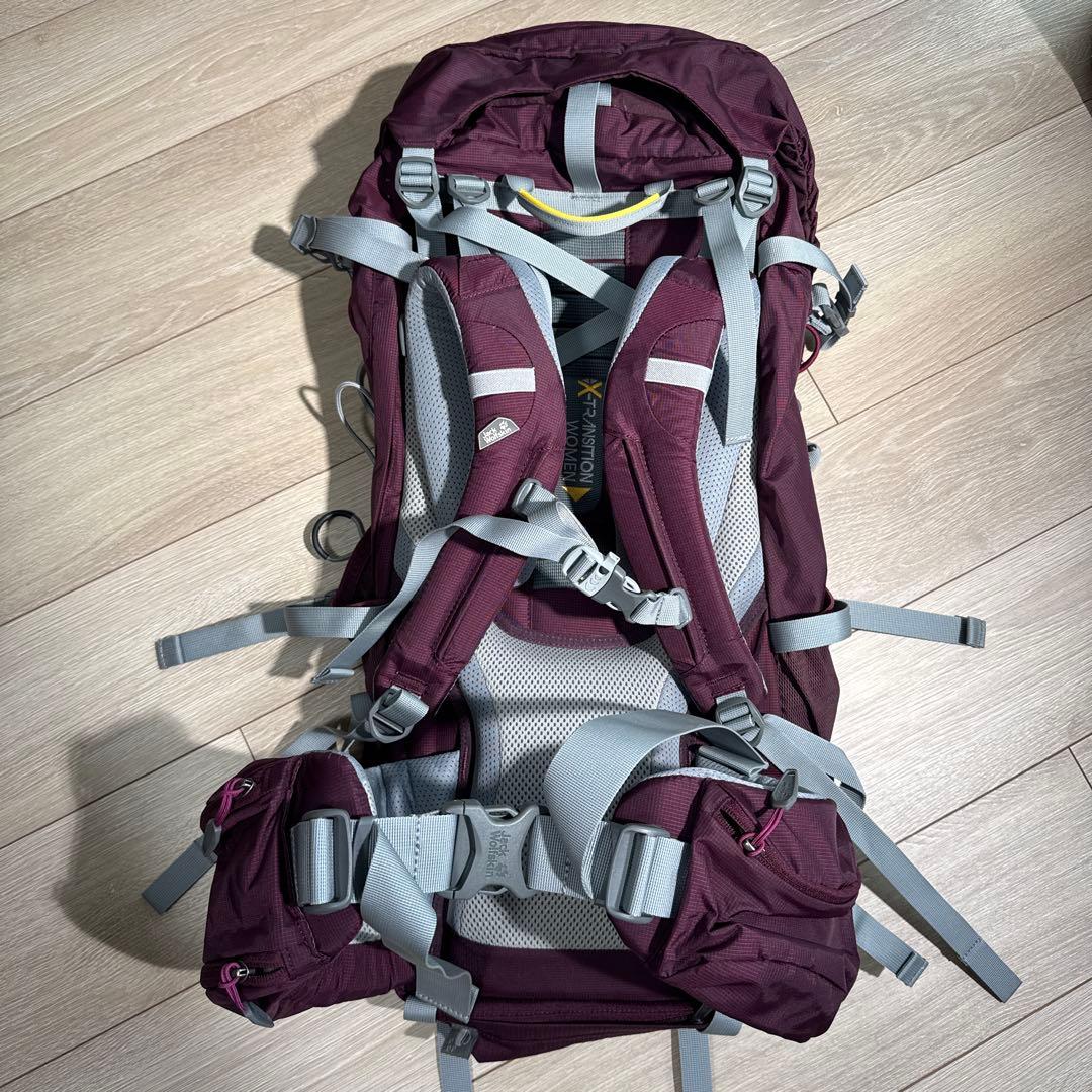 Jack Wolfskin Backpack Zack Highland Trail Xt45L Red Burgundy