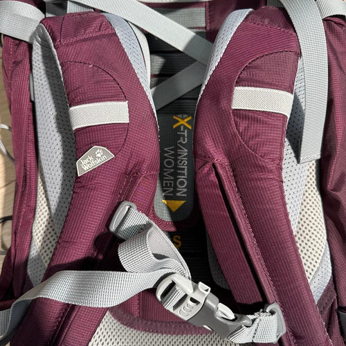 Jack Wolfskin Backpack Zack Highland Trail Xt45L Red Burgundy