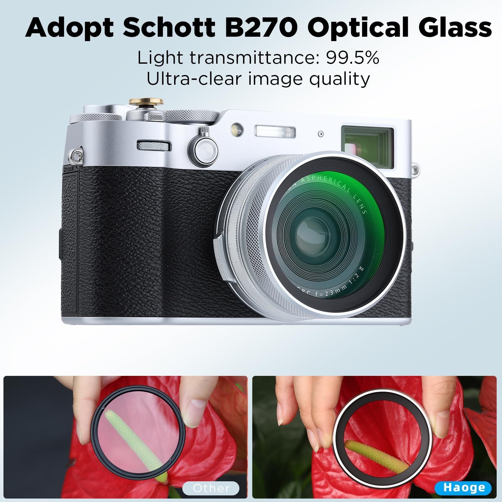 Others Haoge Luv-X54W Mc Uv Ultraviolet For Fujifilm X100Vi Fuji X100V