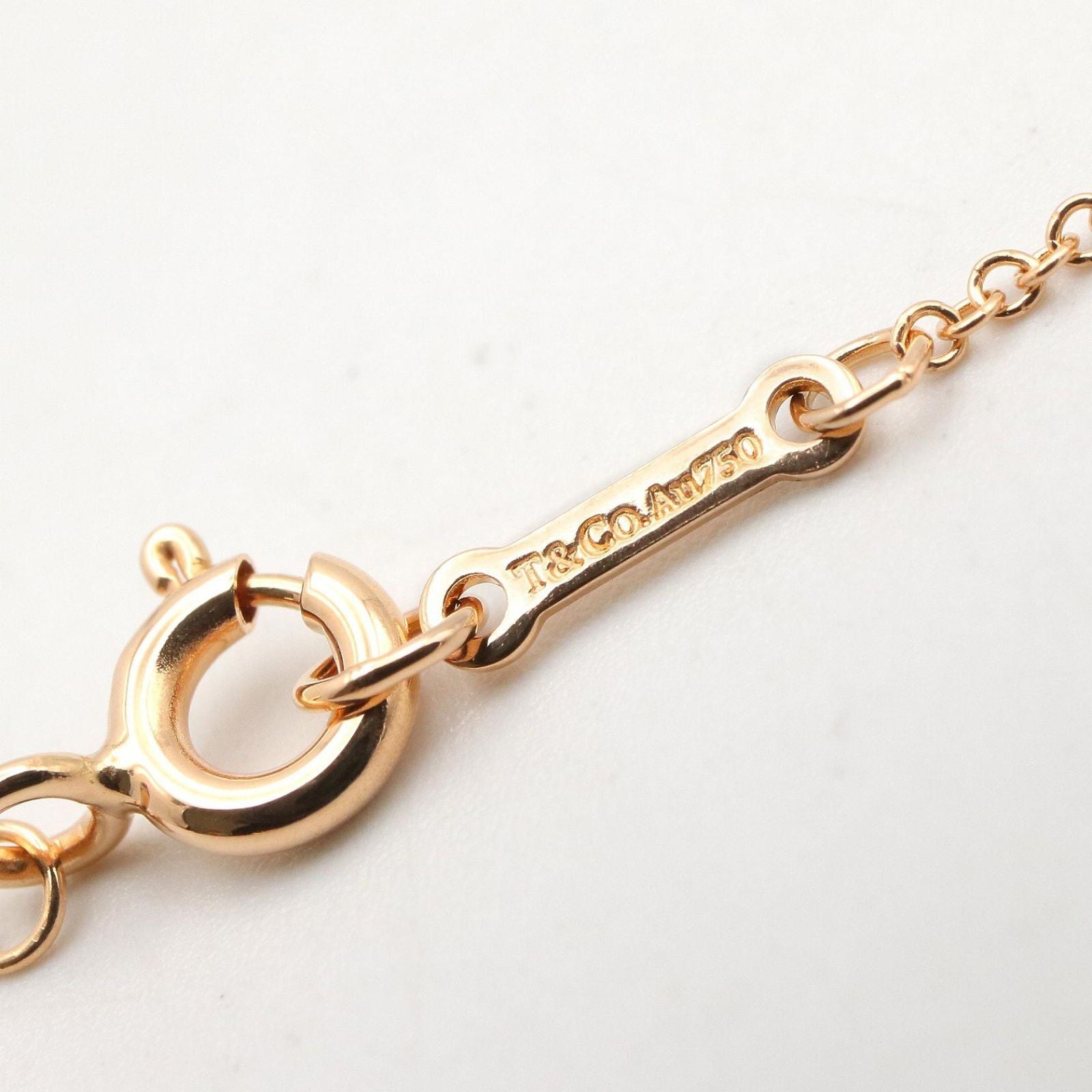 Tiffany Necklace Co 40.5 K18Pg Used A