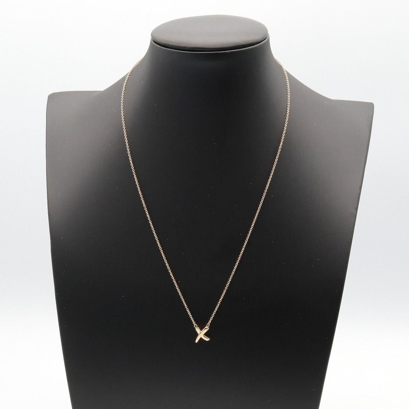Tiffany Necklace Co 40.5 K18Pg Used A