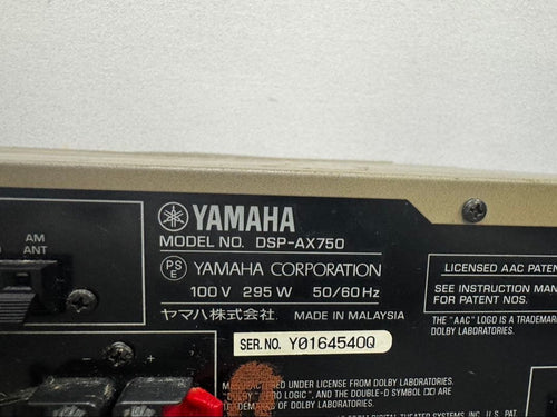 Yamaha Av Amplifiers Dsp-Ax750