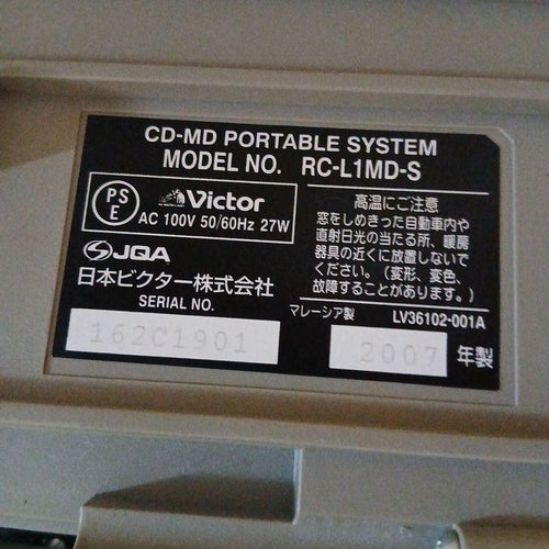 Victor Cd, Md Cassette Decks Clavia Cd-Md Rc-L1Md-S