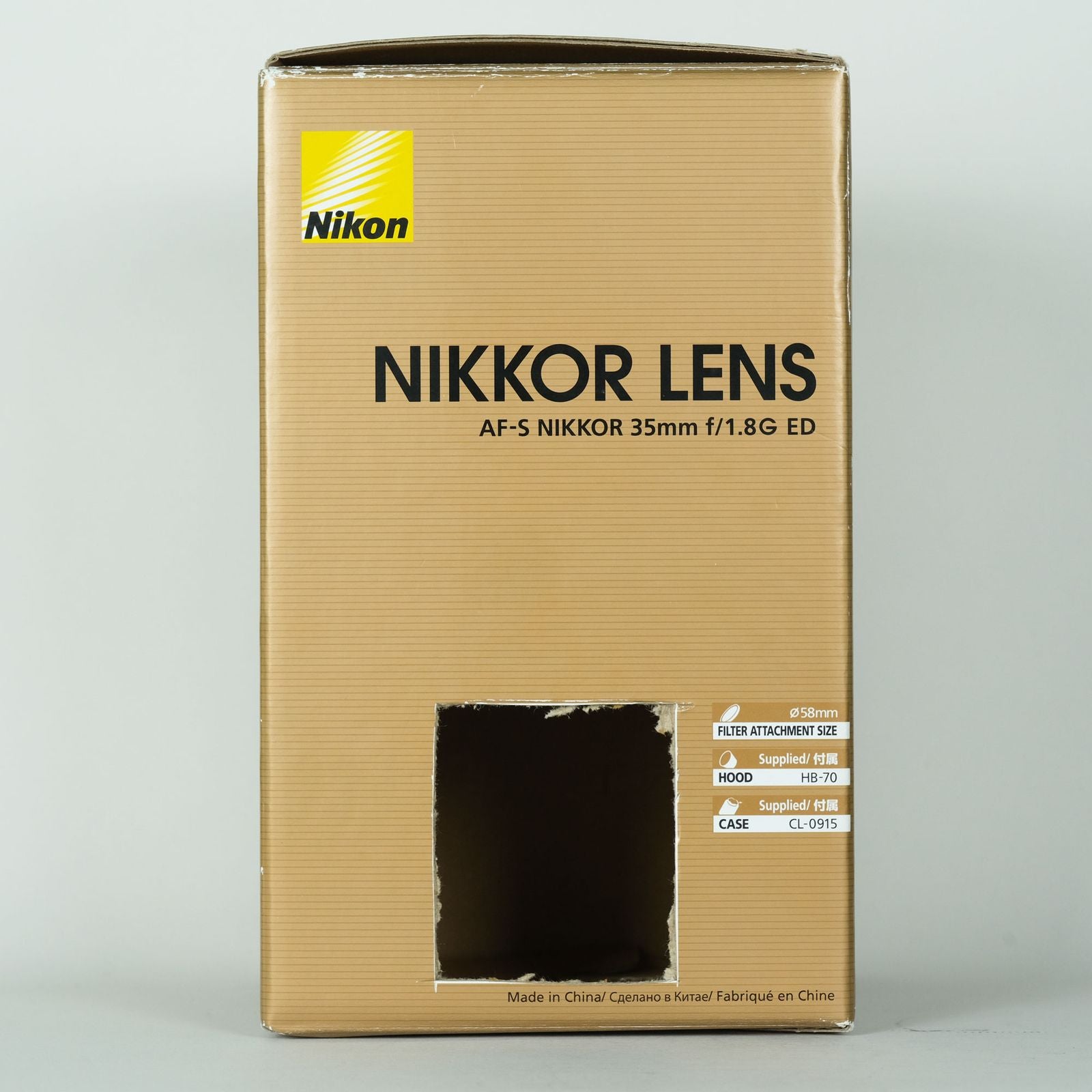 Nikon Lens (Single Focus) Af-S Nikkor F/1.8G Ed F
