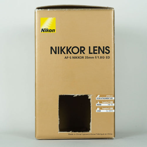 Nikon Lens (Single Focus) Af-S Nikkor F/1.8G Ed F