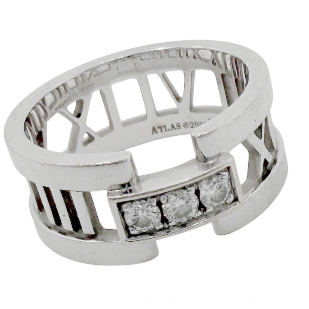Tiffany Ring Au750 18 Wg Tiffany&Co. K18 12.5 7.5G