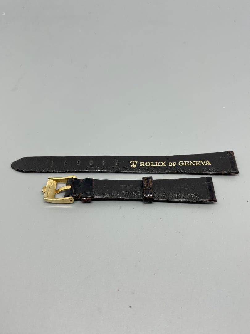 Rolex Leather Straps Lady'S K18 Yg