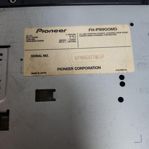 Carrozzeria Cd, Md Cassette Decks Fh-P9900Md