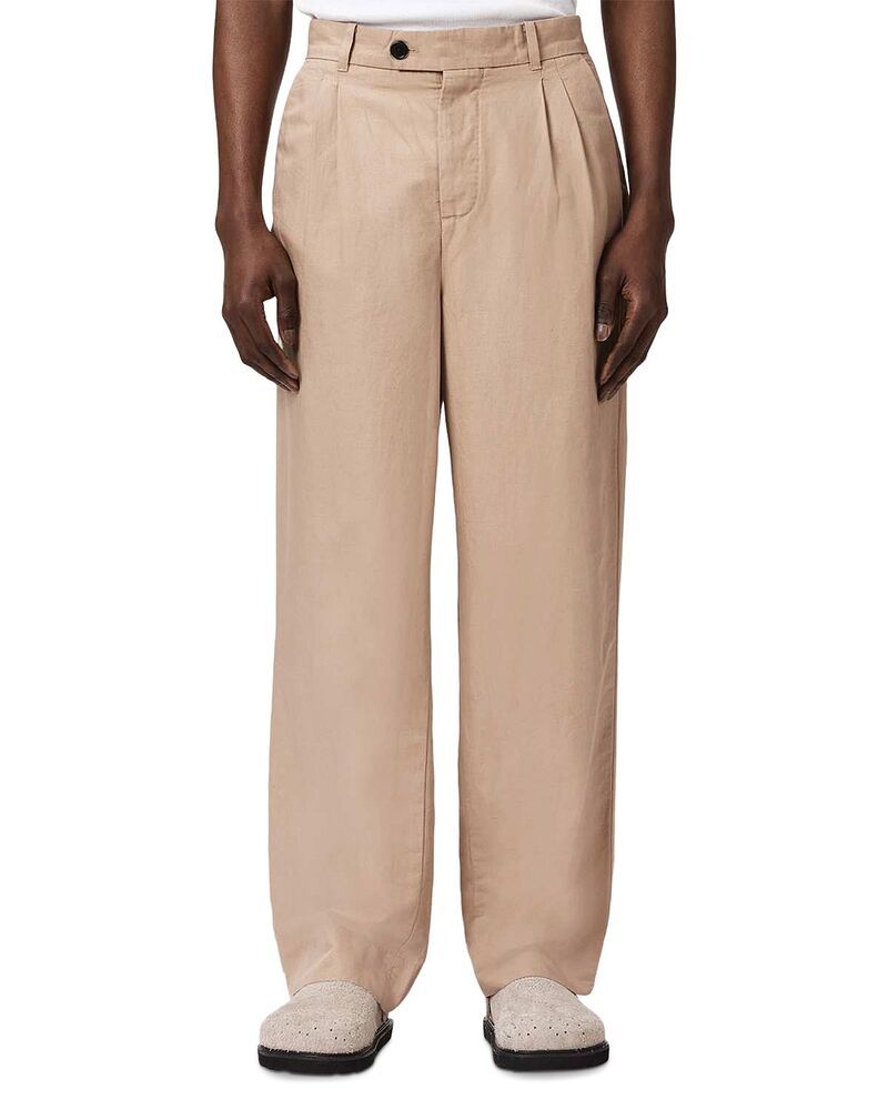 Others Allsaints Roland Straight Fitrouser Pants Nutmeg Brown
