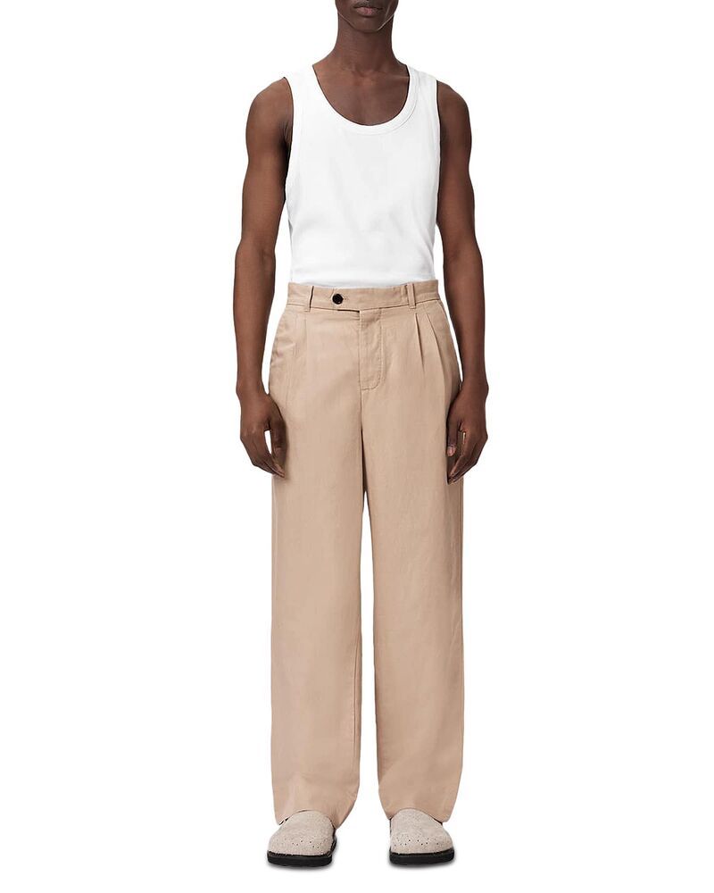 Others Allsaints Roland Straight Fitrouser Pants Nutmeg Brown
