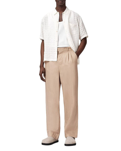 Others Allsaints Roland Straight Fitrouser Pants Nutmeg Brown