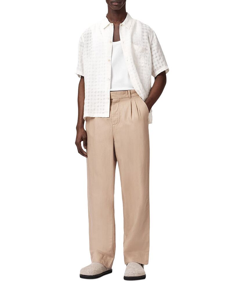Others Allsaints Roland Straight Fitrouser Pants Nutmeg Brown