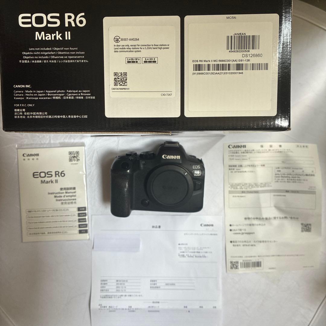 Canon Mirrorless Interchangeable Lens Cameras Eos R6 Mark Ii