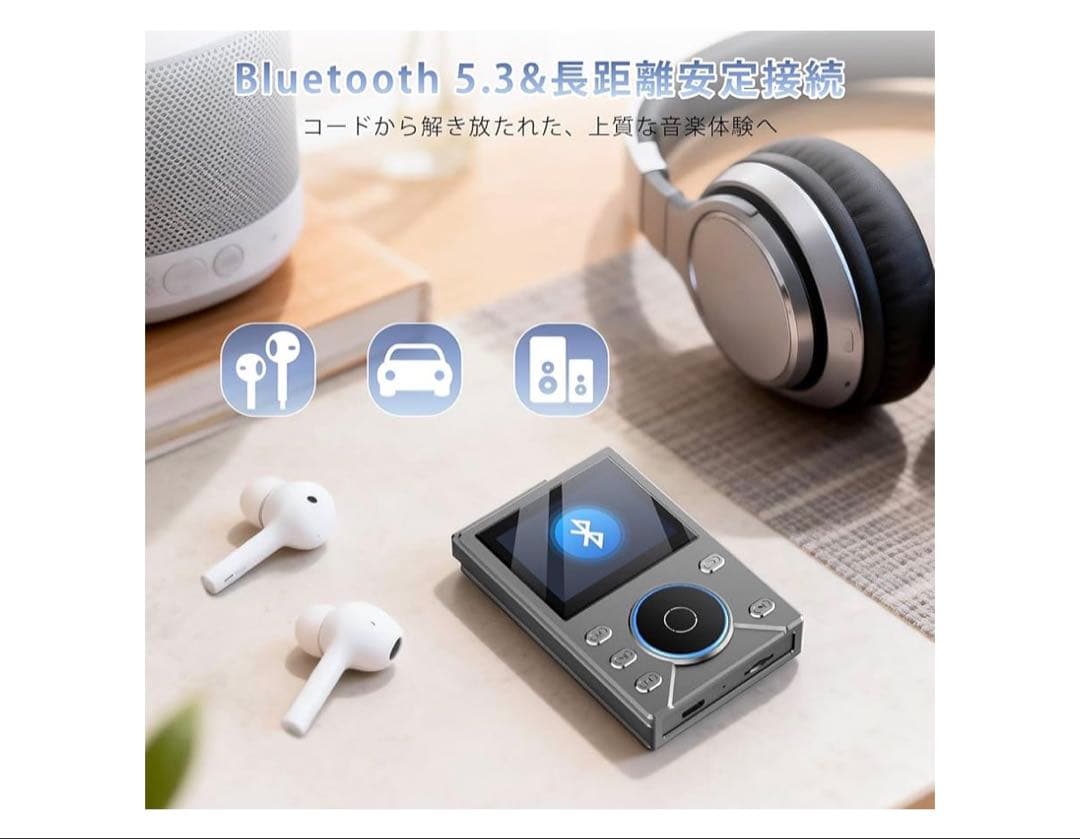 Digital Audio Player Mp3 64Gb Bluetooth5.3