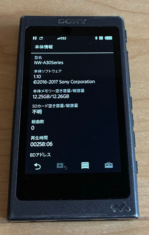 Sony Digital Audio Player Walkman Nw-A30