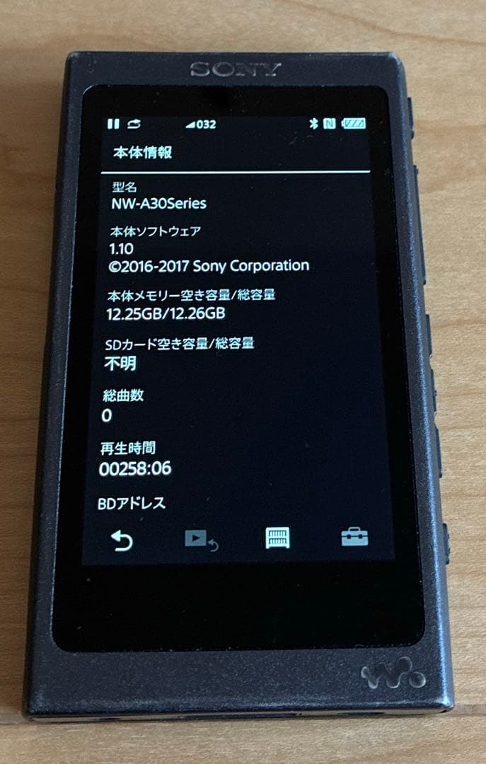 Sony Digital Audio Player Walkman Nw-A30