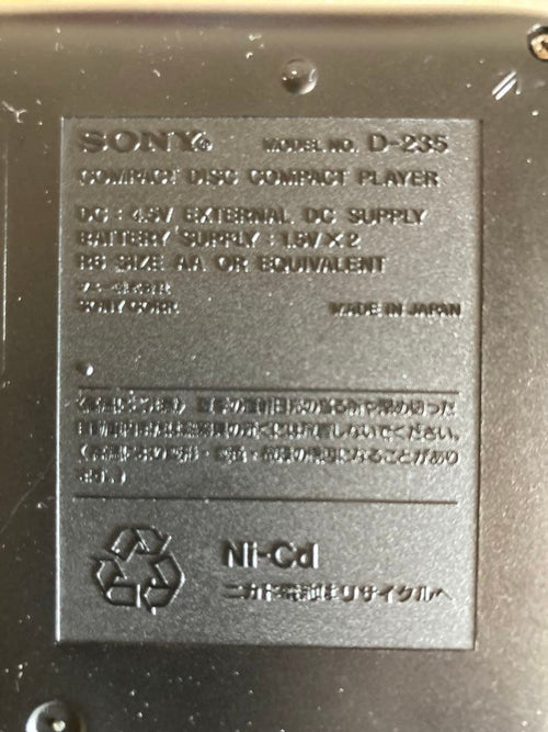 Sony Cd Sacd Player Esp D-235