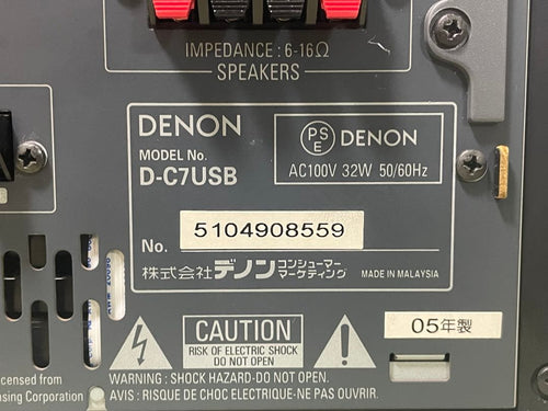 Denon Mini Component Systems D-C7Usb Cd