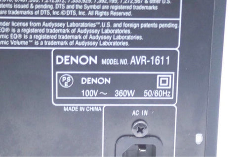 Denon Av Amplifier Avr-1611