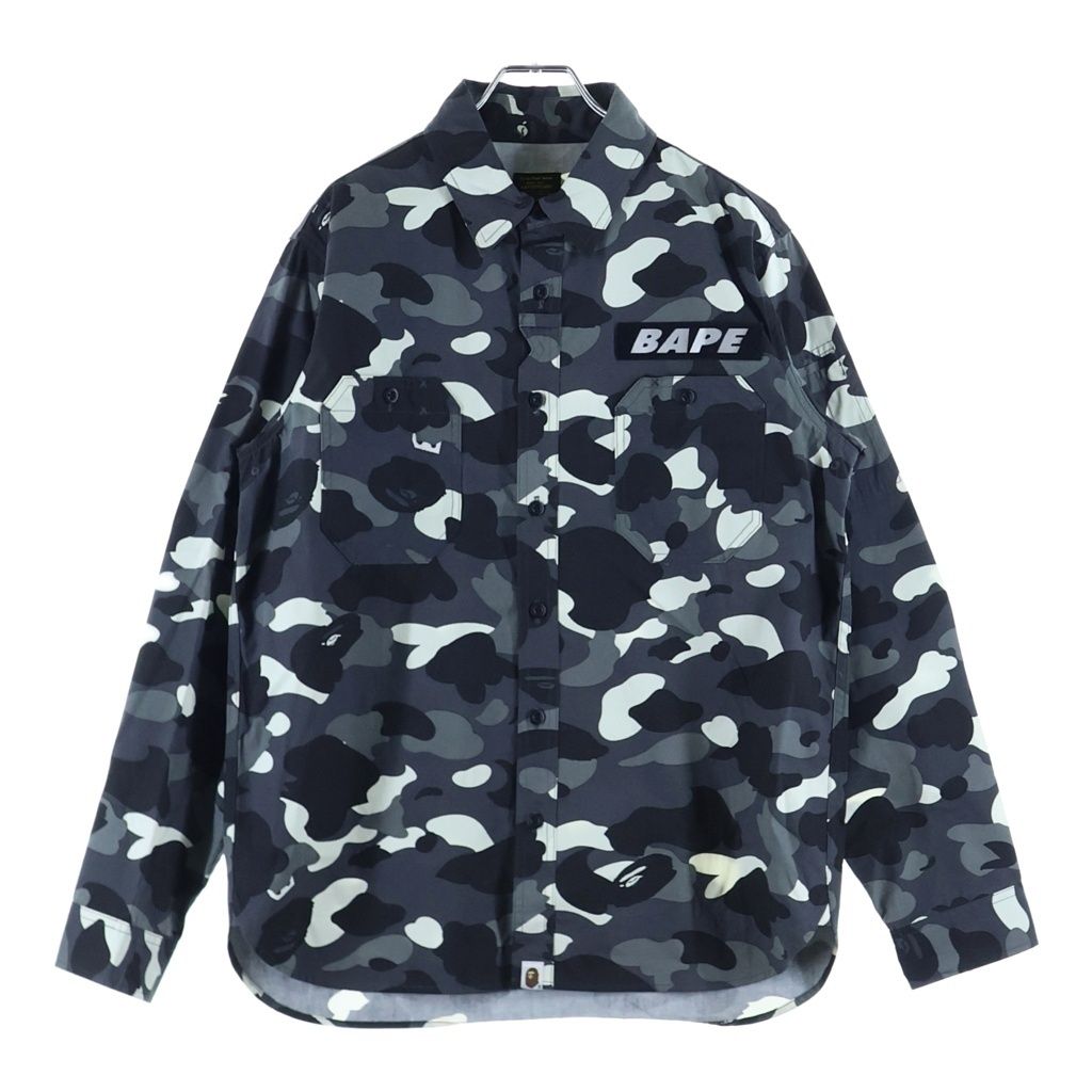 A Bathing Ape 7 Minutes, Long -Sleeved Cut -And -Sew Bape Black Camo Sleeve
