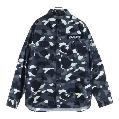 A Bathing Ape 7 Minutes, Long -Sleeved Cut -And -Sew Bape Black Camo Sleeve
