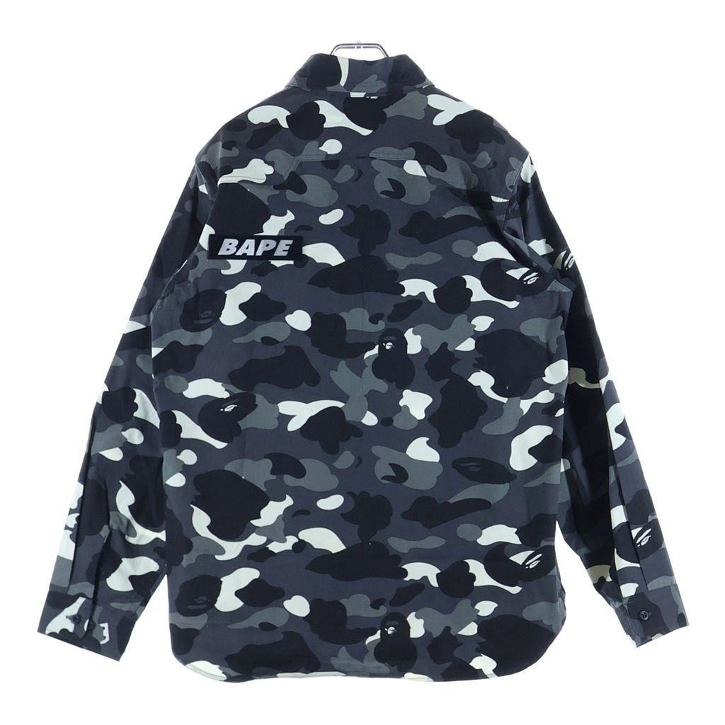 A Bathing Ape 7 Minutes, Long -Sleeved Cut -And -Sew Bape Black Camo Sleeve