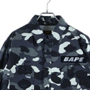 A Bathing Ape 7 Minutes, Long -Sleeved Cut -And -Sew Bape Black Camo Sleeve