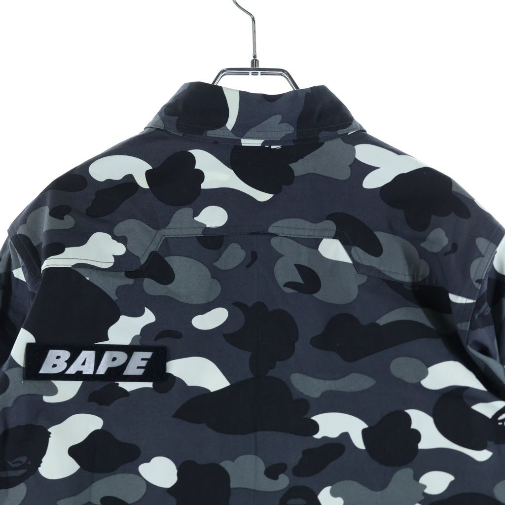 A Bathing Ape 7 Minutes, Long -Sleeved Cut -And -Sew Bape Black Camo Sleeve