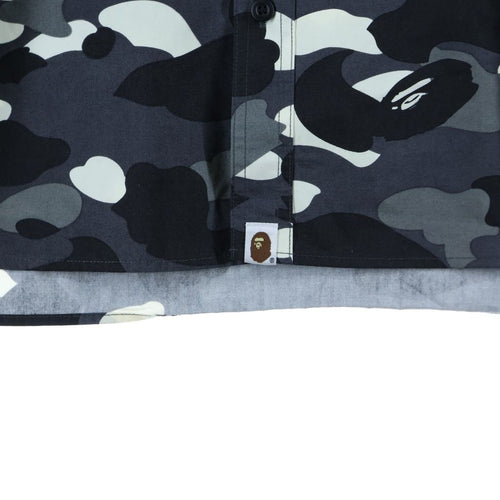 A Bathing Ape 7 Minutes, Long -Sleeved Cut -And -Sew Bape Black Camo Sleeve