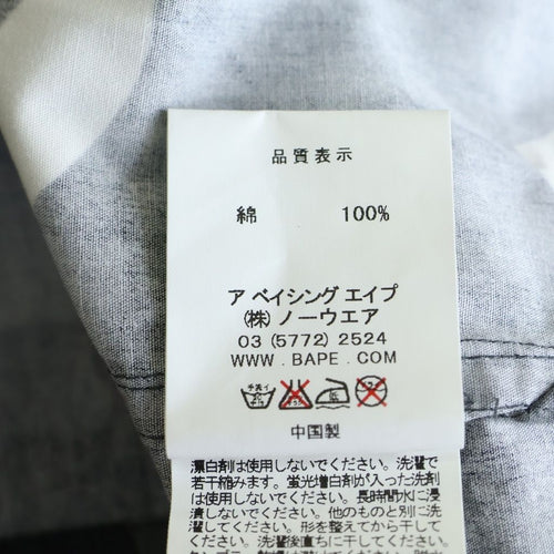 A Bathing Ape 7 Minutes, Long -Sleeved Cut -And -Sew Bape Black Camo Sleeve