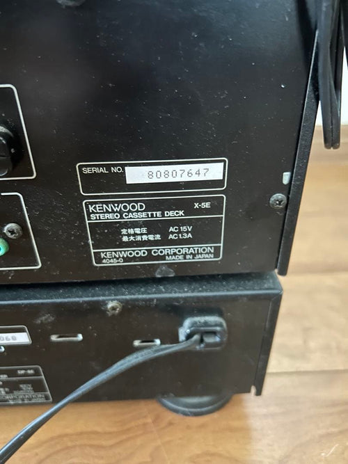 Kenwood Cd Md Cassette Deck