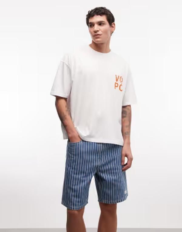 A Bathing Ape Others Aape By Now Stripedenim Jorts And Multi