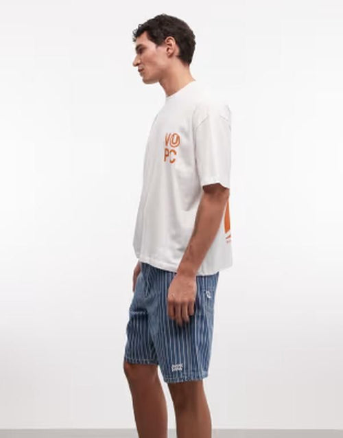A Bathing Ape Others Aape By Now Stripedenim Jorts And Multi