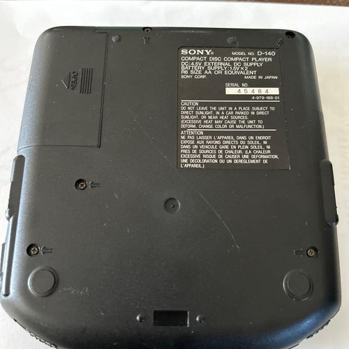 Sony Portable Cd Player D-140 Discman