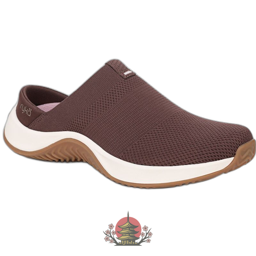 Sandals Ryka Encore Womens Knit Slipon Mules Chicory Brown
