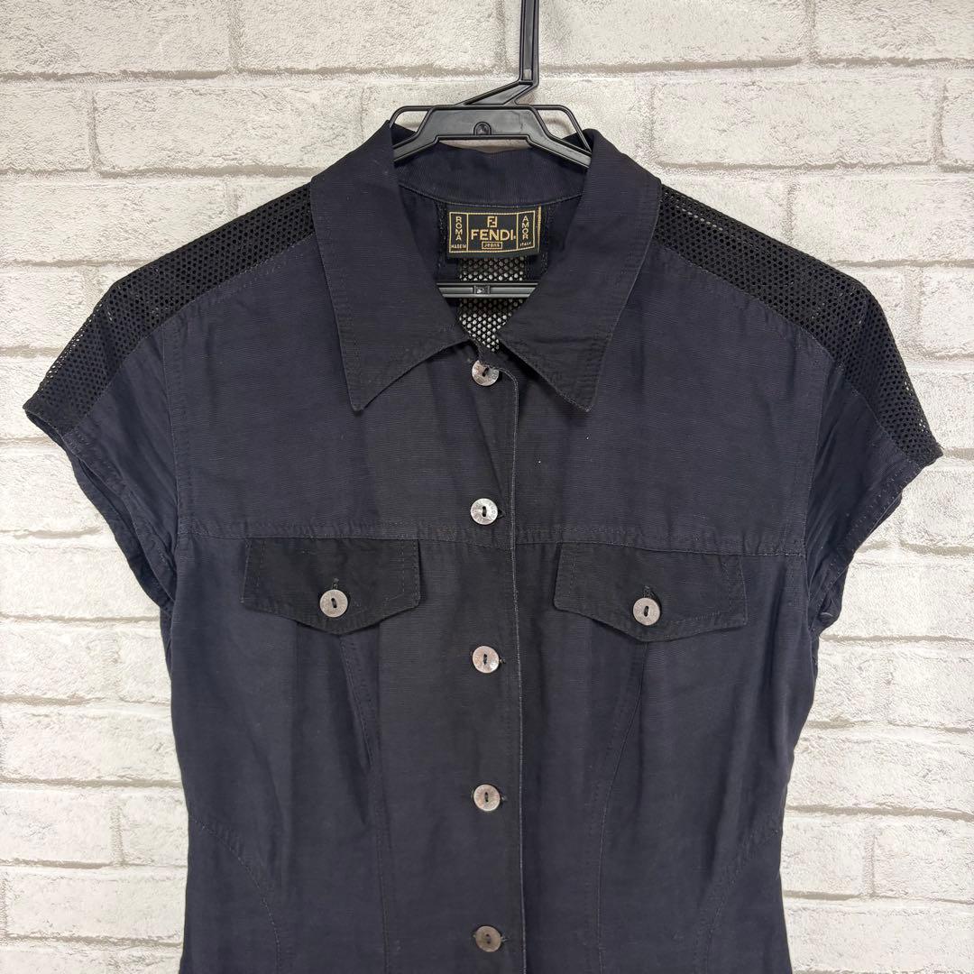 Fendi Short-Sleeve Jeans 42
