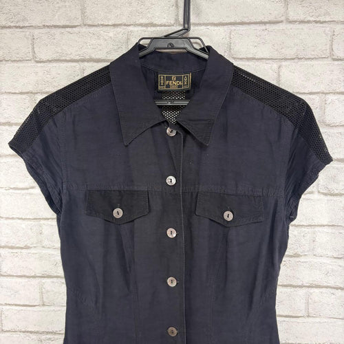 Fendi Short-Sleeve Jeans 42
