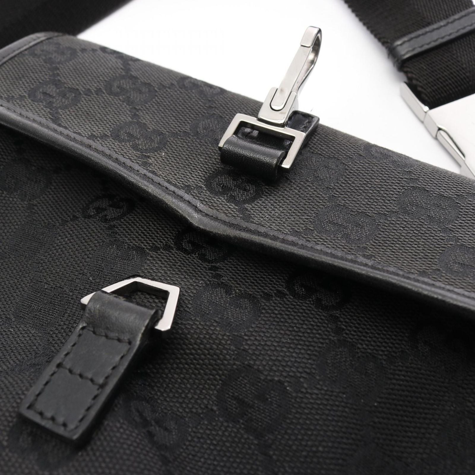 Gucci Body Bag Waist Pouch Gg 92543 Used B