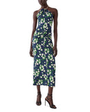 Carolina Herrera Long Sleeves, Three Quarter Sleeve Halter Neck Drapedress