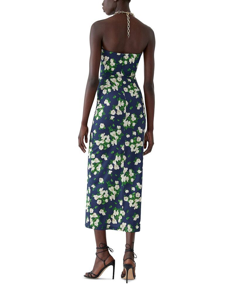 Carolina Herrera Long Sleeves, Three Quarter Sleeve Halter Neck Drapedress