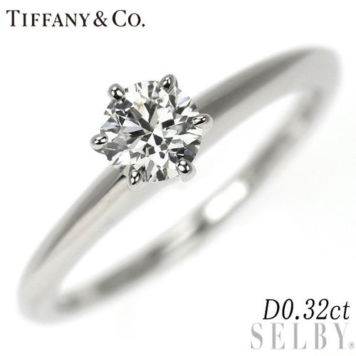 Tiffany Ring Pt950 0.32Ct