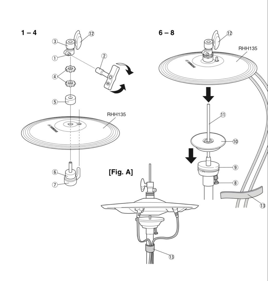 Yamaha Drum Pads Practice (Mute) Rhh135