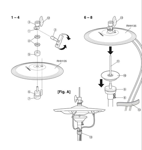 Yamaha Drum Pads Practice (Mute) Rhh135